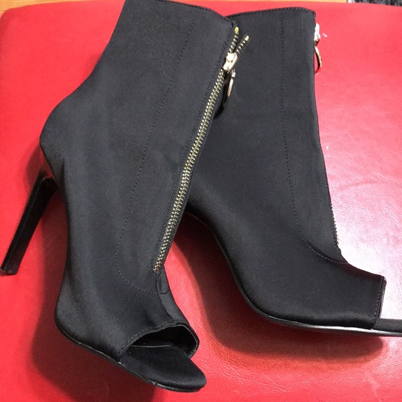 ASOS BLACK OPEN TOE HEELS - Picture 5 of 6